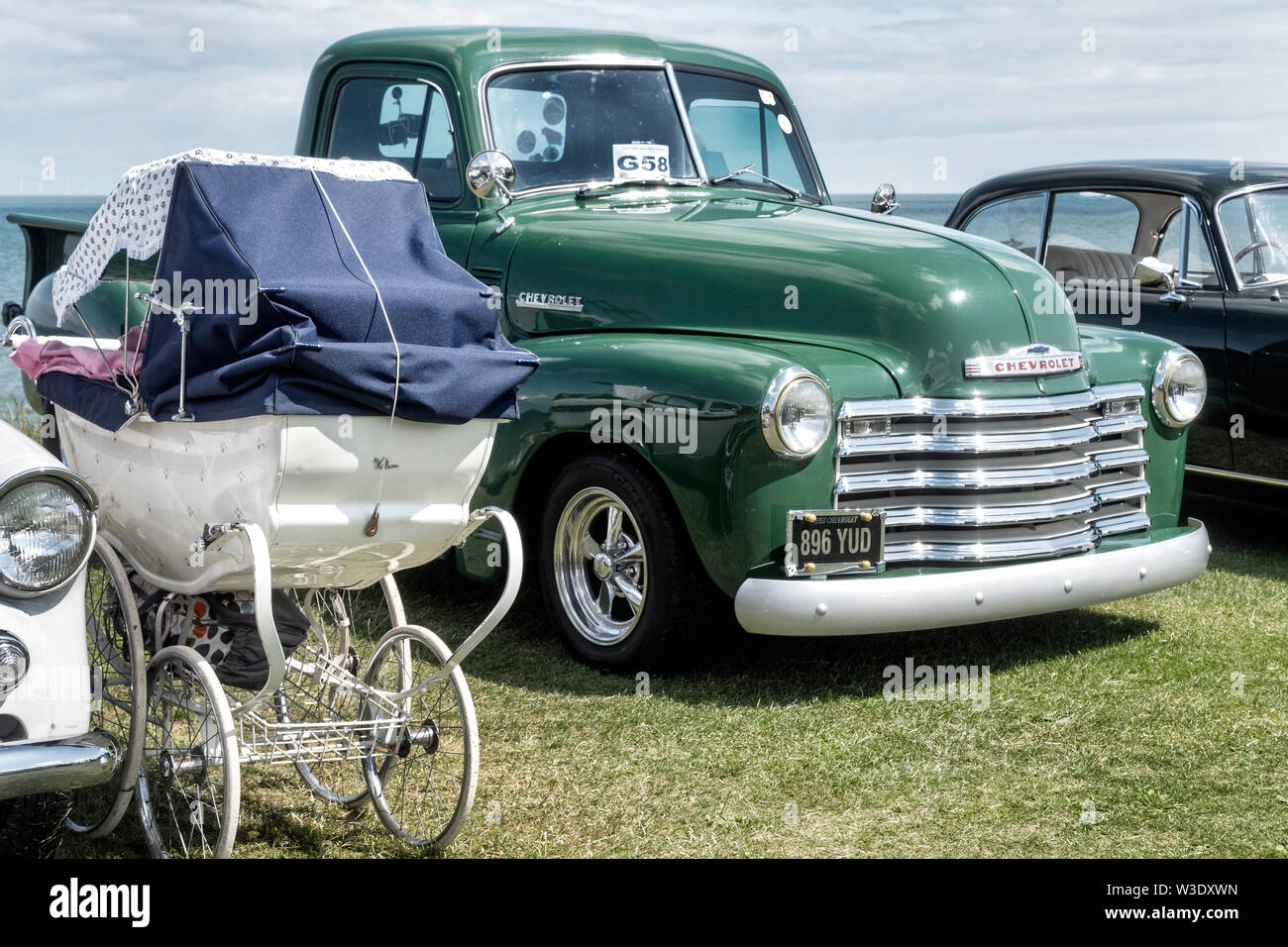 Classic Chevrolet Pick up truck al Classic Car Show Whitstable 2019 Foto Stock