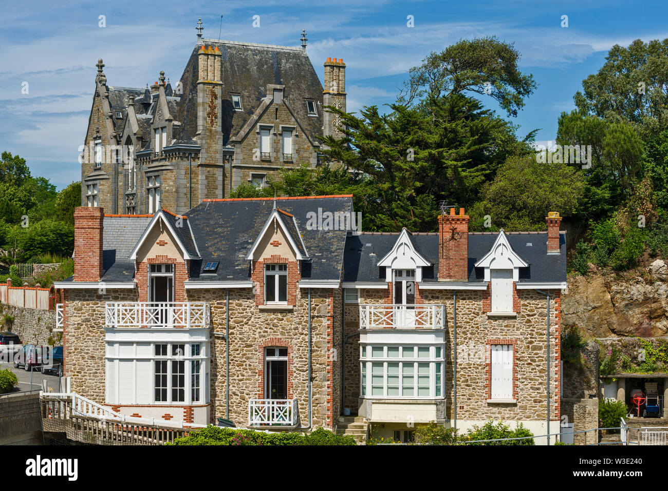 Villa sulla Pointe du Moulinet in Dinard, regione Bretagna, Francia Foto Stock