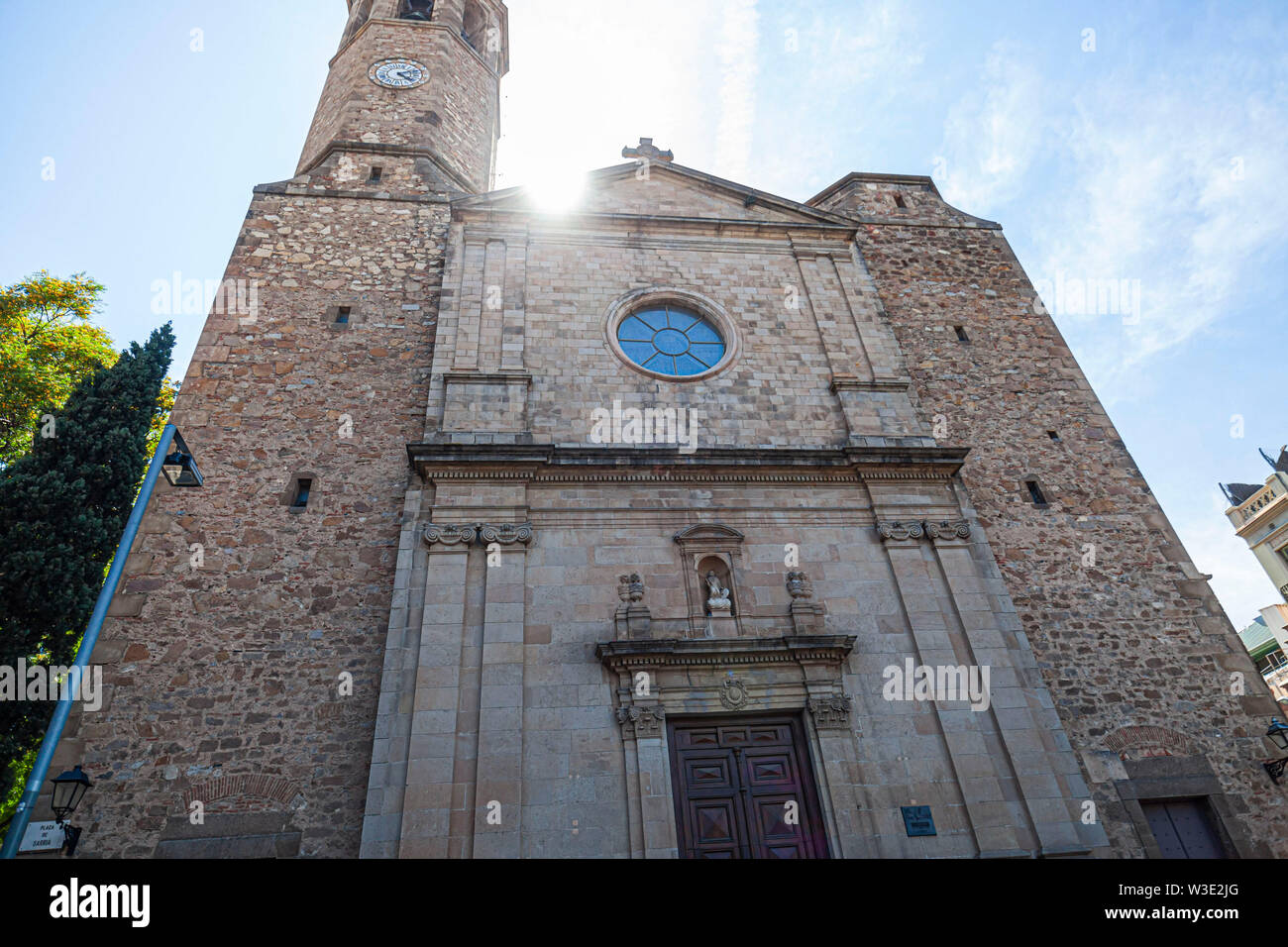 Barcellona, Spagna.Chiesa di Sant Vicens di Sarria, Barcellona. Foto Stock