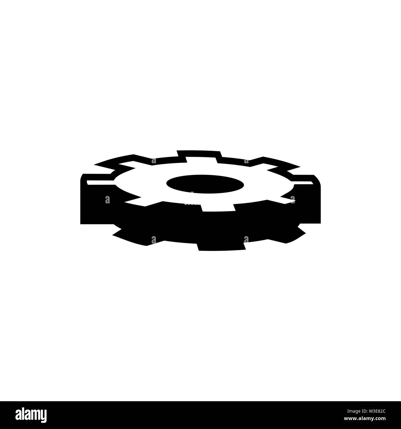 Ruota dentata e ingranaggio. Piatto icona Vettore illustrazione. Semplice simbolo nero su sfondo bianco. Ruota dentata, Marcia segno del modello di progettazione per il web e mobile el UI Illustrazione Vettoriale Ruota dentata e ingranaggio. Piatto icona Vettore illustrazione. Semplice simbolo nero su sfondo bianco. Ruota dentata, Marcia segno del modello di progettazione per il web e mobile el UI Illustrazione Vettoriale
