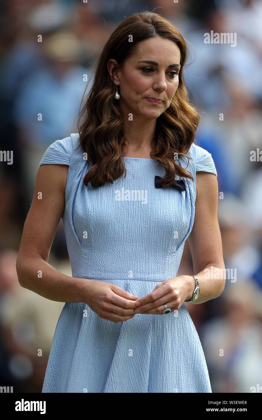 La duchessa di Cambridge, LA FINALE DI GENTLEMENS SINGLES, 2019 Foto Stock