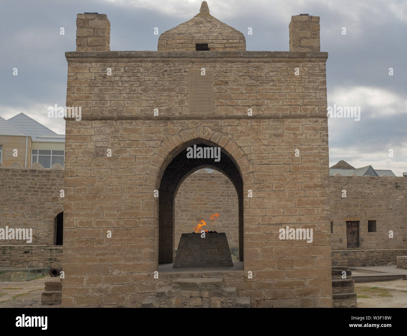 Atashgah zoroastriana tempio di fuoco, Baku, capitale dell'Azerbaigian Foto Stock