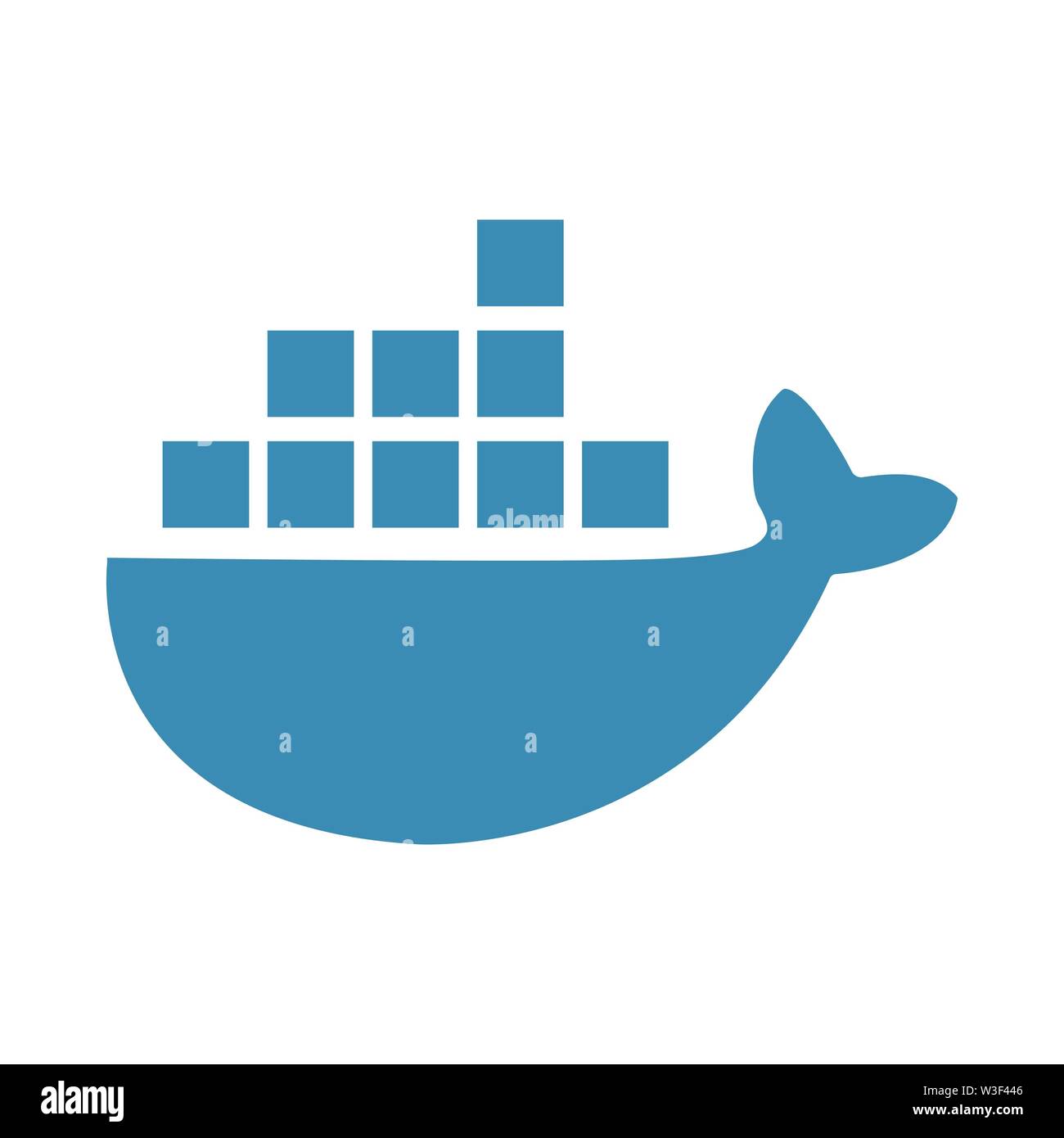 Tanker boat icona spedizione o illustrazione del logo per il sito web. Uso perfetto per il web, design pattern, ecc. Foto Stock