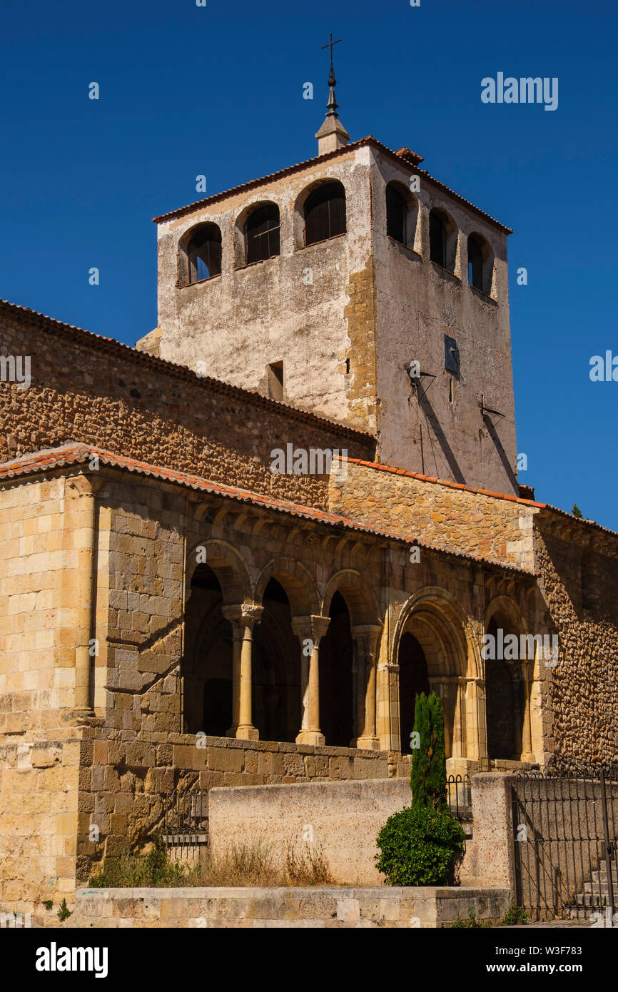 Chiesa romanica di San Clemente, città di Segovia. Castilla León, Spagna Europa Foto Stock