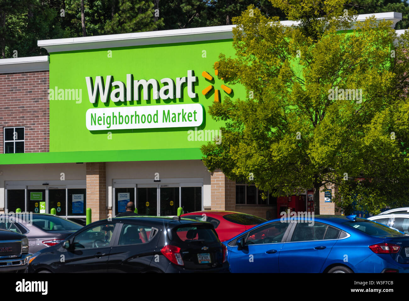 Walmart di vicinato nel mercato Snellville (Metro Atlanta, Georgia. (USA) Foto Stock