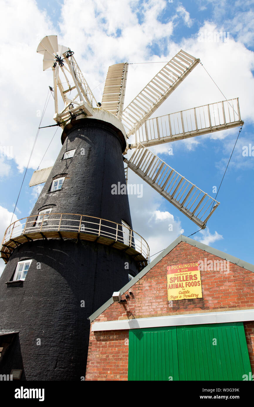 Il mulino a vento di Heckington, Lincolnshire Foto Stock