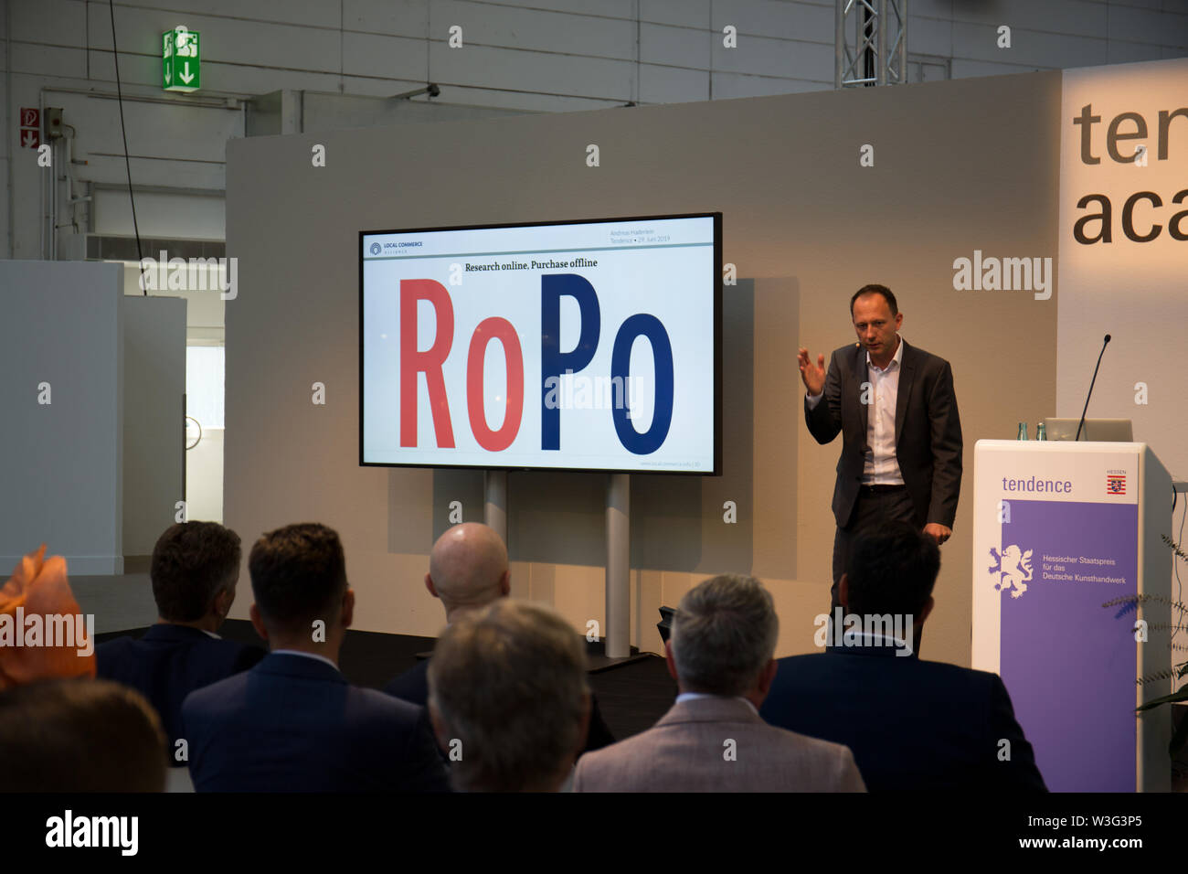 Impressioni internazionali di beni di consumo fair in frankfurt am main Germania in giugno 2019 Foto Stock