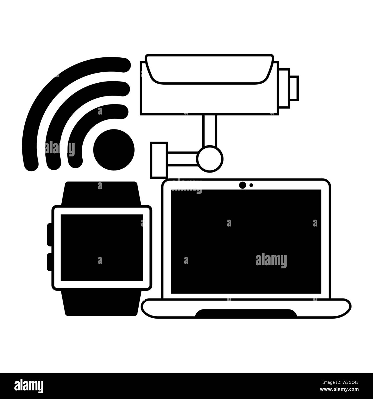 Wifi connessione gratuita Illustrazione Vettoriale