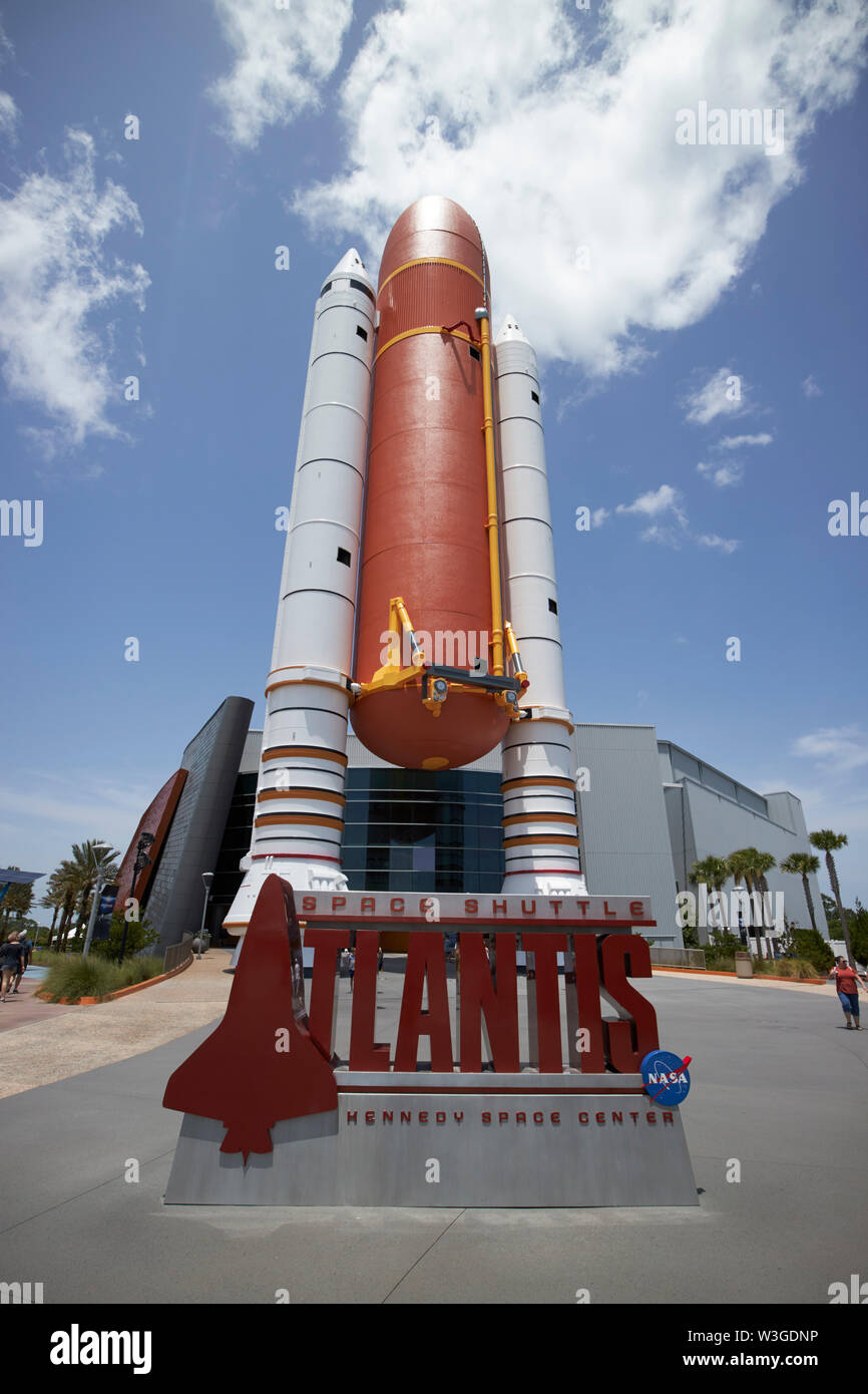 Space Shuttle Atlantis al Kennedy Space Center Florida USA Foto Stock Space Shuttle Atlantis al Kennedy Space Center Florida USA Foto Stock