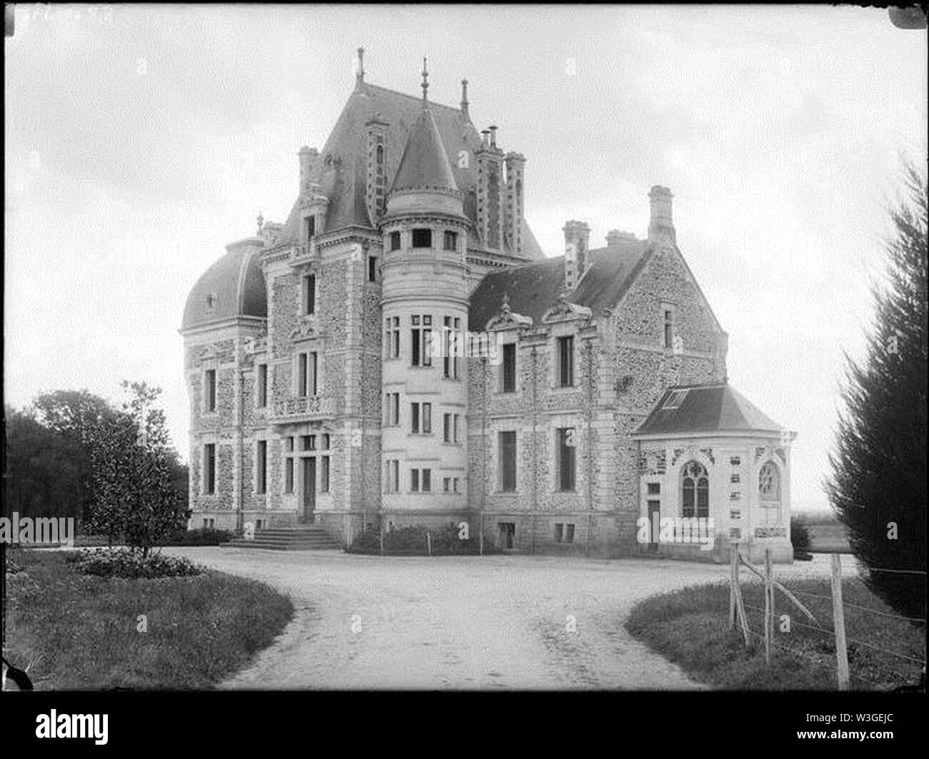 Château de Montreuil nord-ouest. Foto Stock