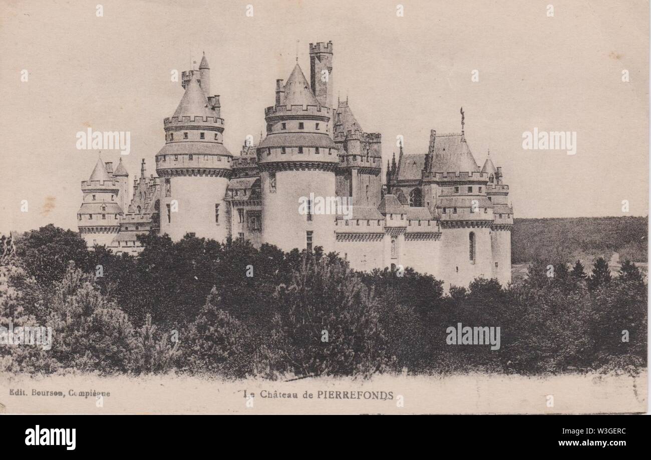 Château de Pierrefonds (CP Bourson). Foto Stock