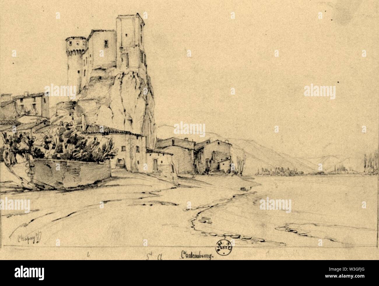 Châteaubourg (Ardèche) Nicolas Chapuy. Foto Stock