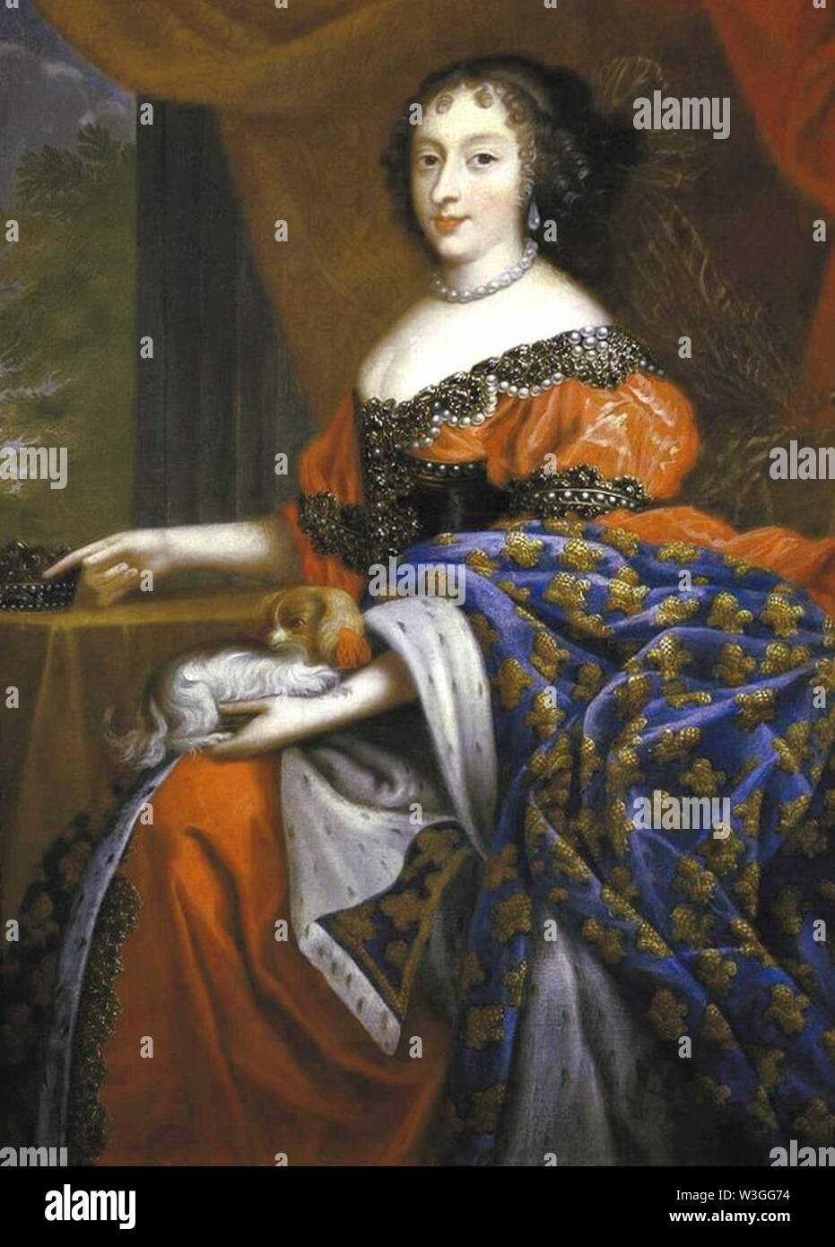 Cristina di Francia, la Duchessa di Savoia da Nicolas Mignard, Galleria Sabauda. Foto Stock