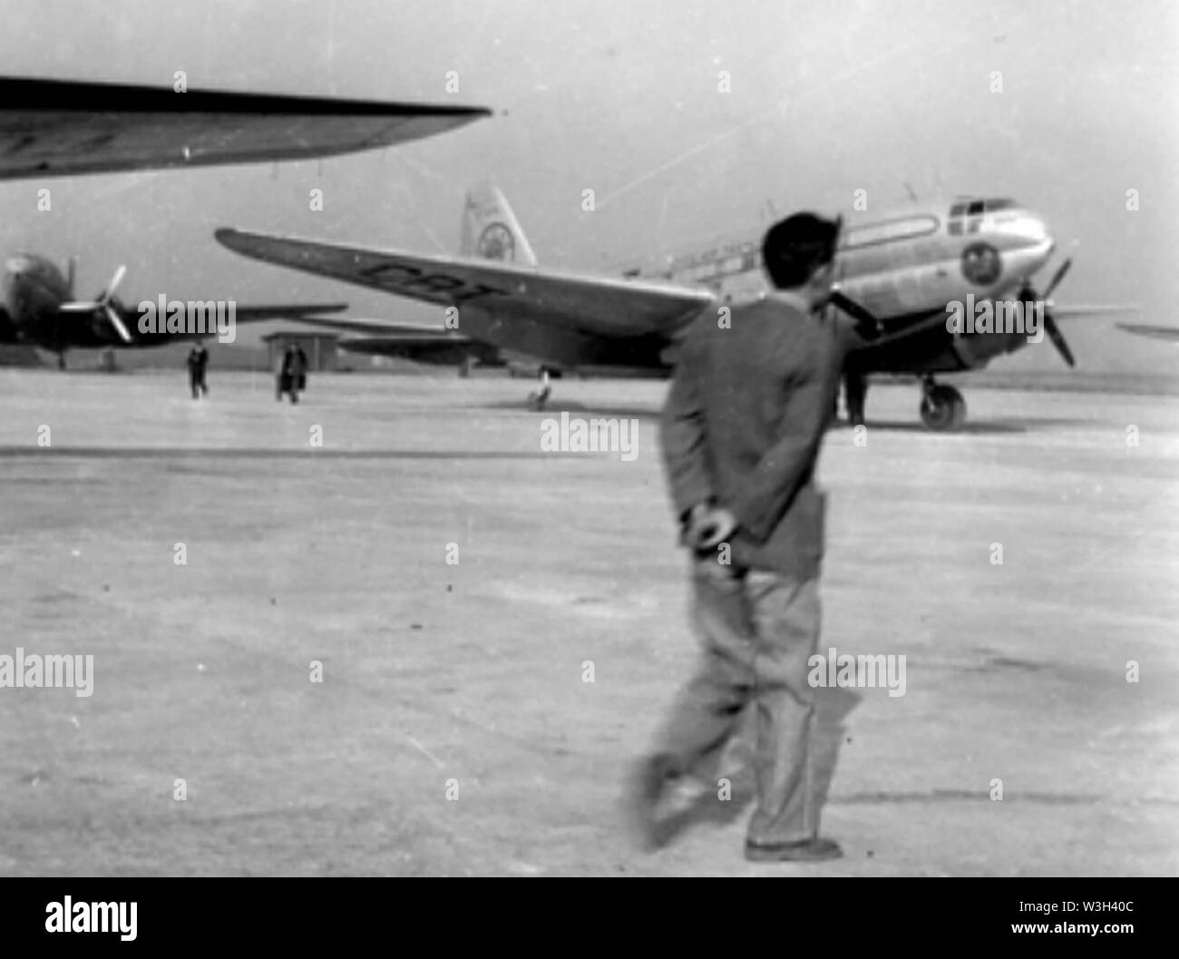 Trasporto aereo civile C-46 al Taipei 1950. Foto Stock
