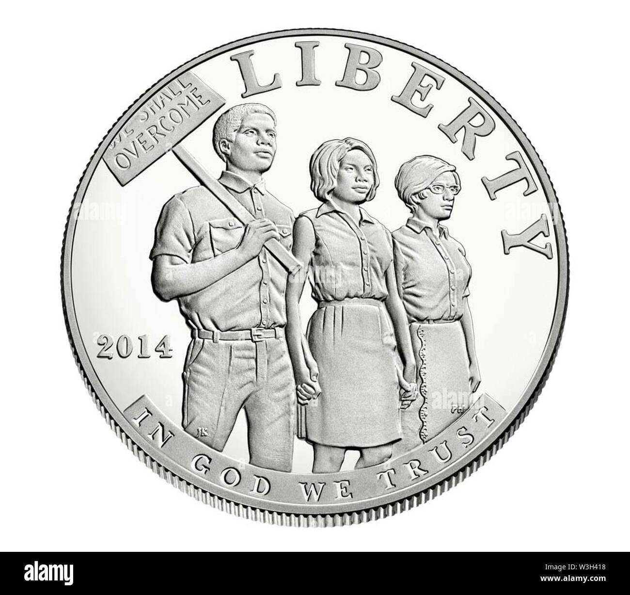 Legge di diritti civili di 1964 2014 Silver Dollar complementare. Foto Stock