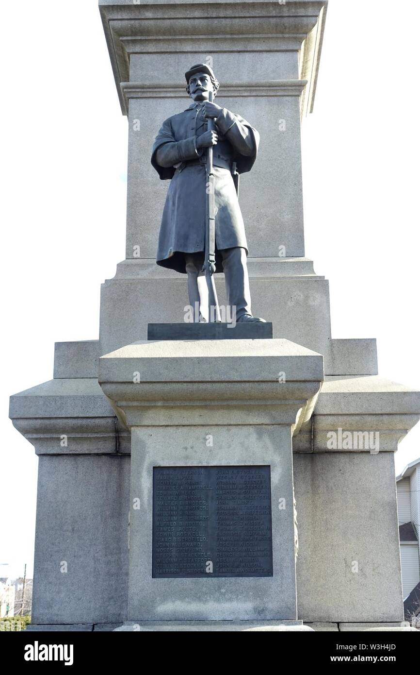 Civil War Memorial - Saugus, Massachusetts - Foto Stock