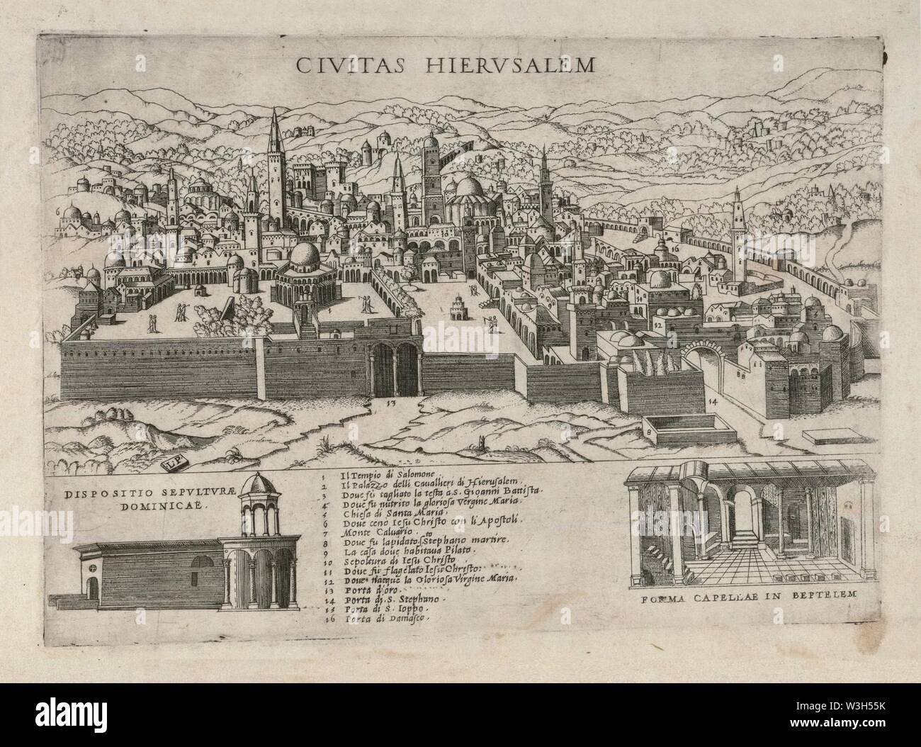Civitas Hierusalem - L.P. Foto Stock