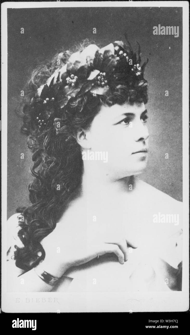 Clara Ziegler (1844-1909) 1869 da Emilie Bieber (1810-1884) MK 5471382. Foto Stock