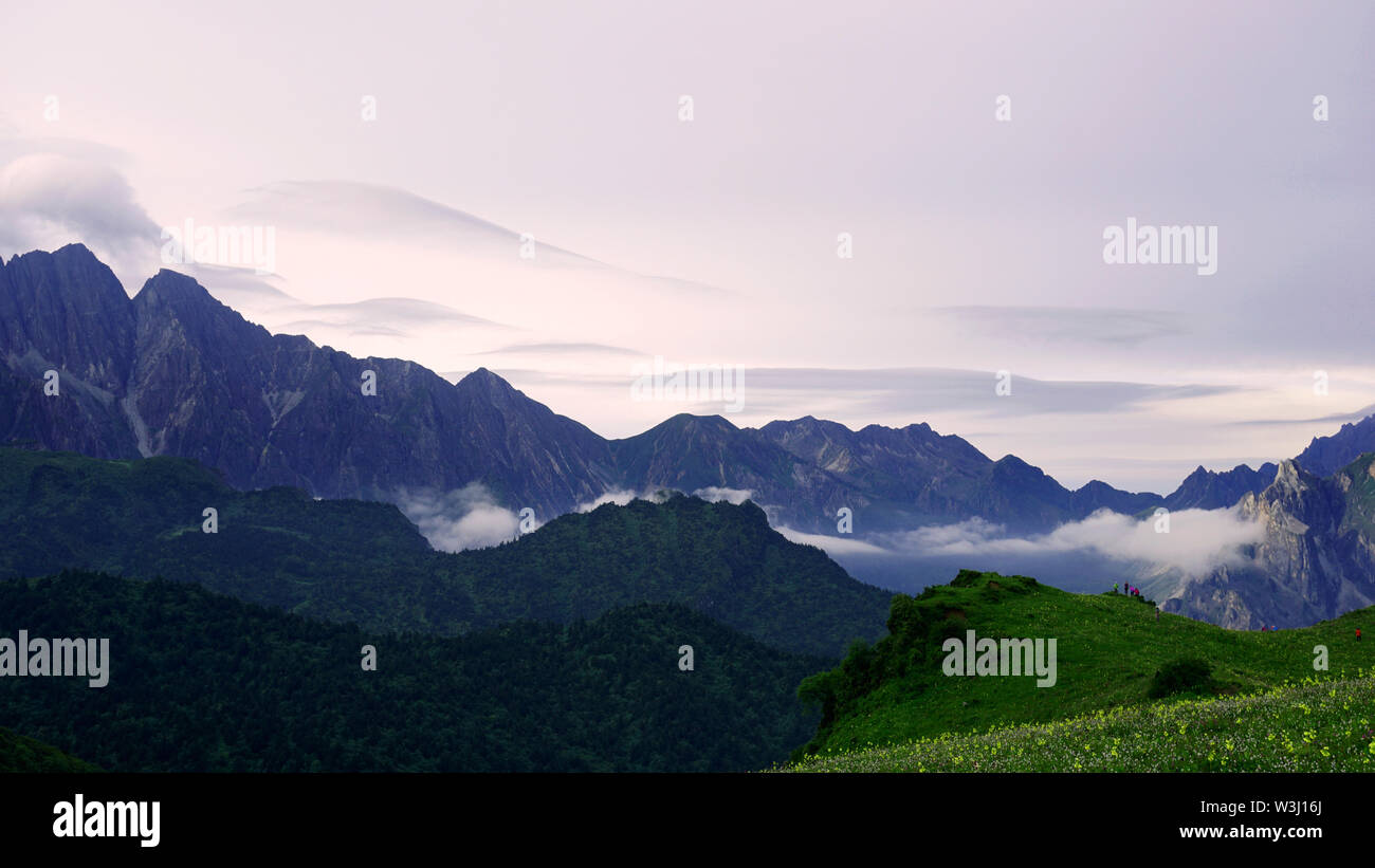 Vista montagna Foto Stock