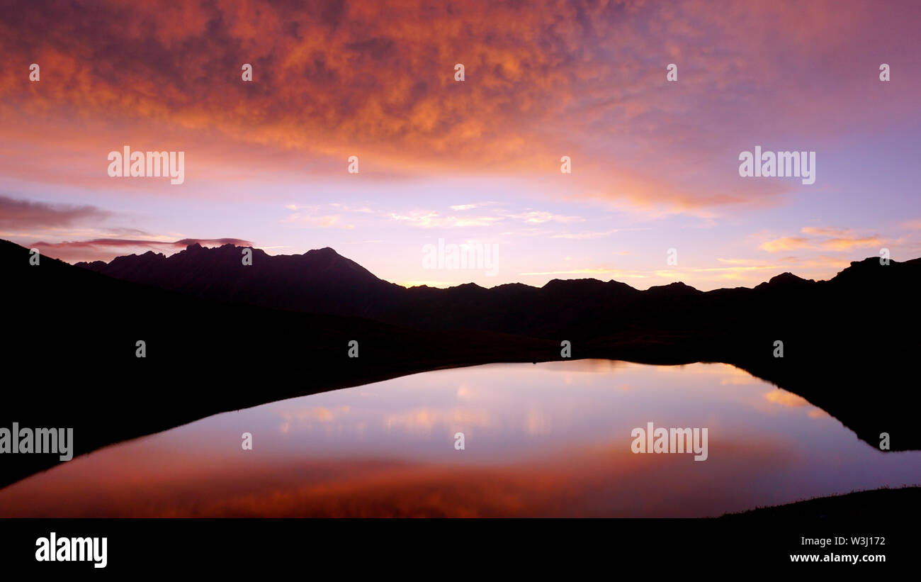 Vista montagna Foto Stock