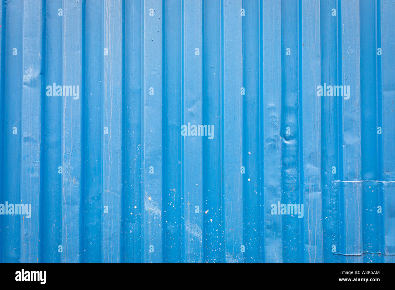 Blu di contenitore di spedizione texture a parete Foto Stock