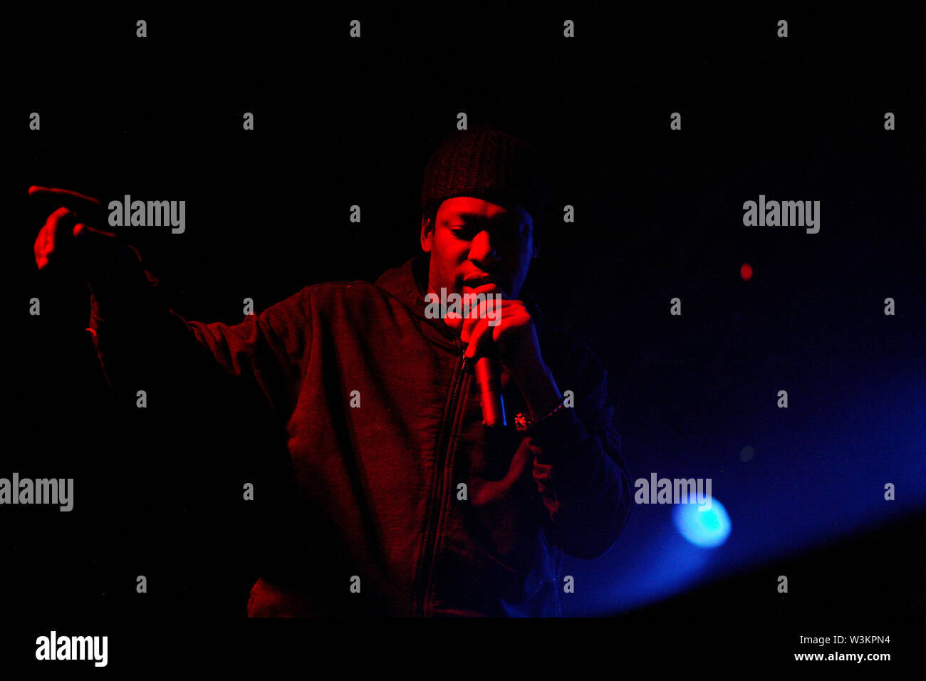 Rodney Smith AKA Roots Manuva sul palco Foto Stock