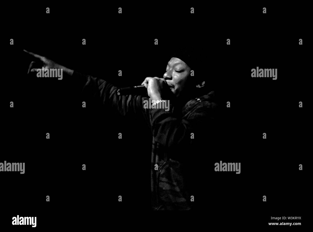 Rodney Smith AKA Roots Manuva sul palco Foto Stock