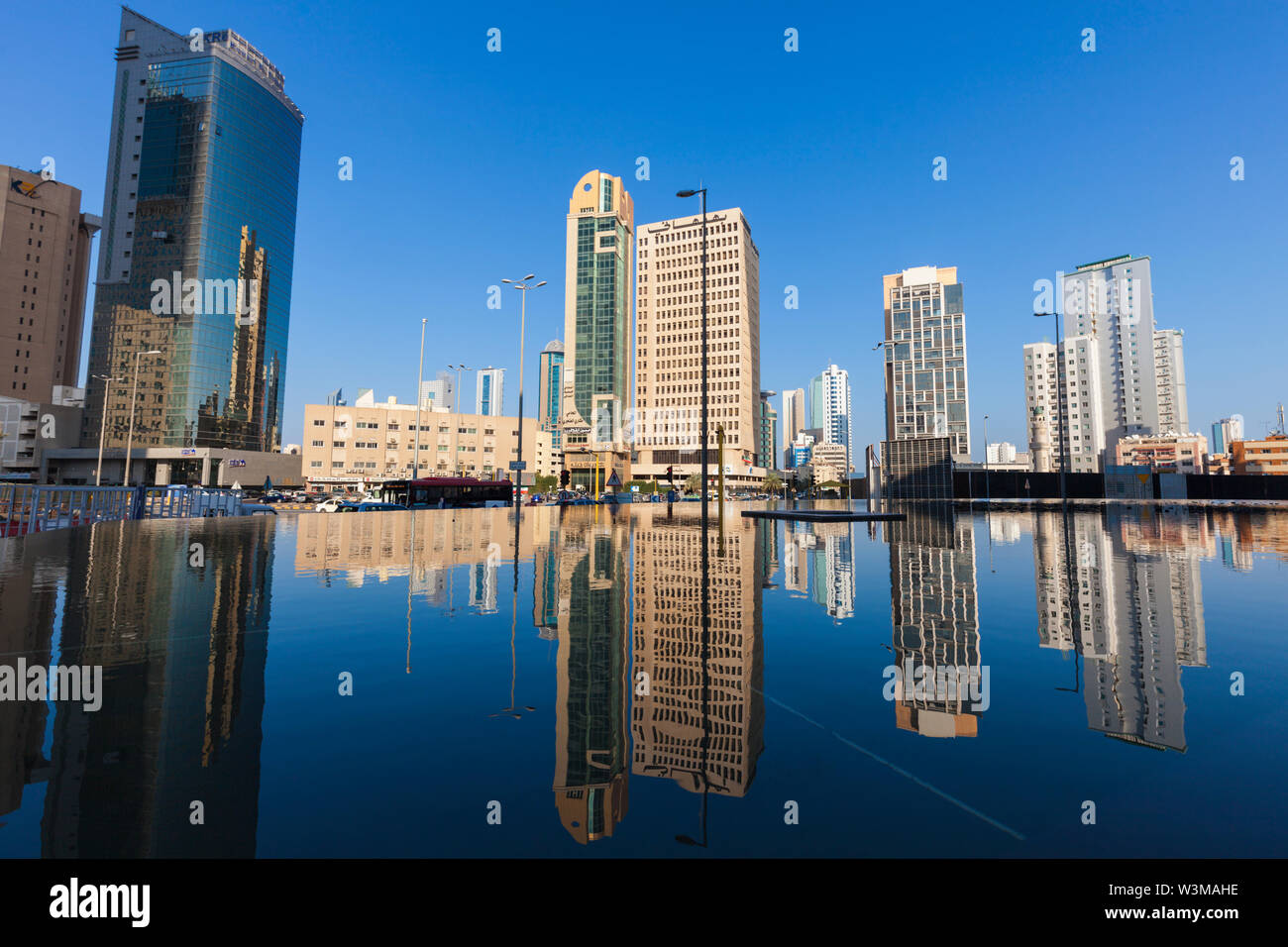 Grattacieli in Kuwait Foto Stock