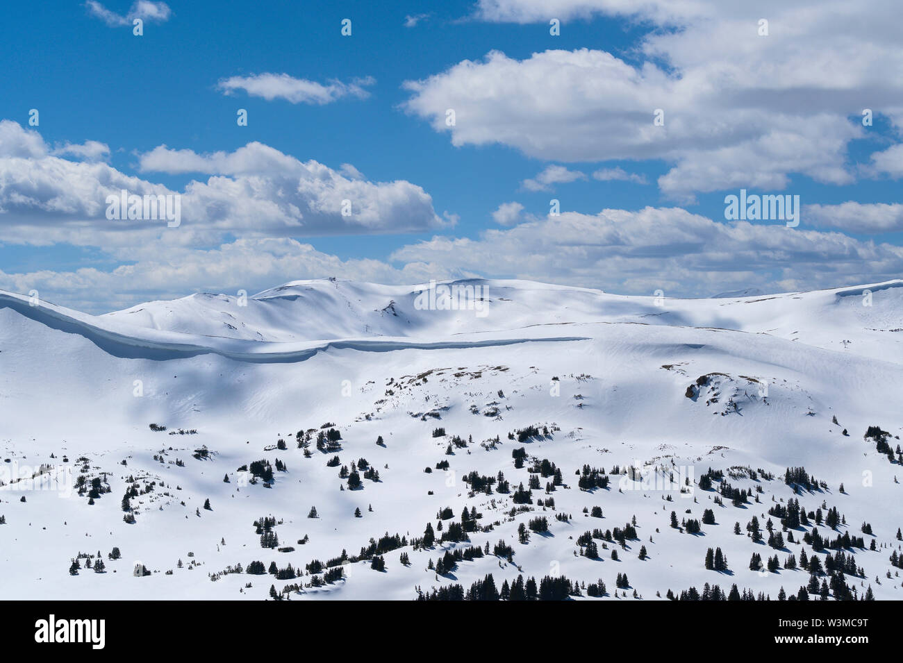 Le montagne in Loveland Pass, Colorado, STATI UNITI D'AMERICA Foto Stock