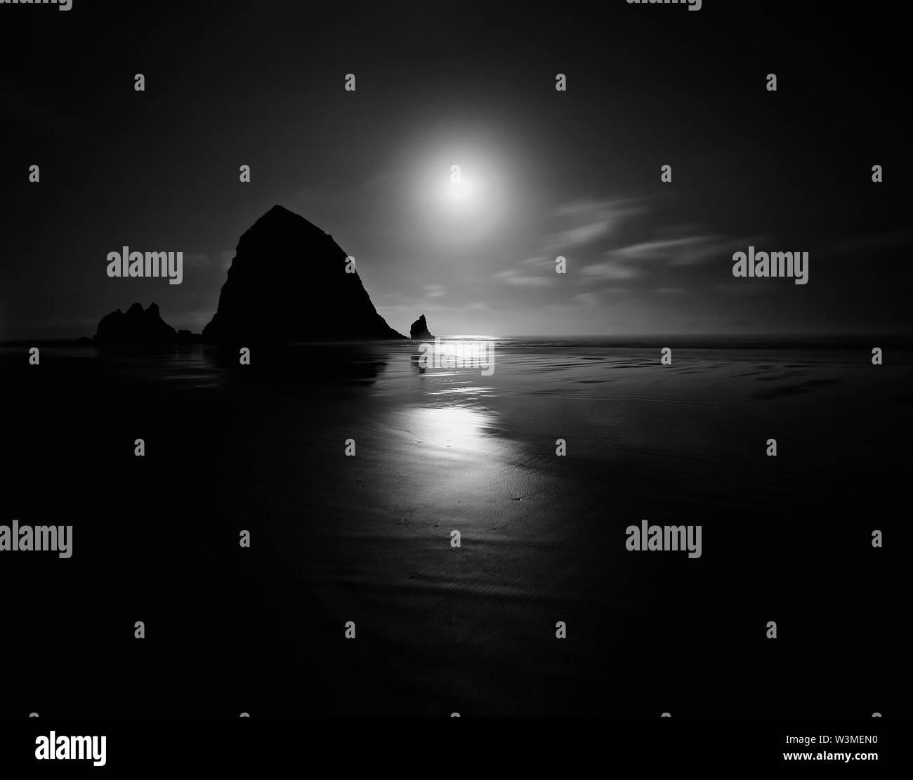 Cannon Beach al tramonto in Oregon, USA Foto Stock Cannon Beach al tramonto in Oregon, USA Foto Stock
