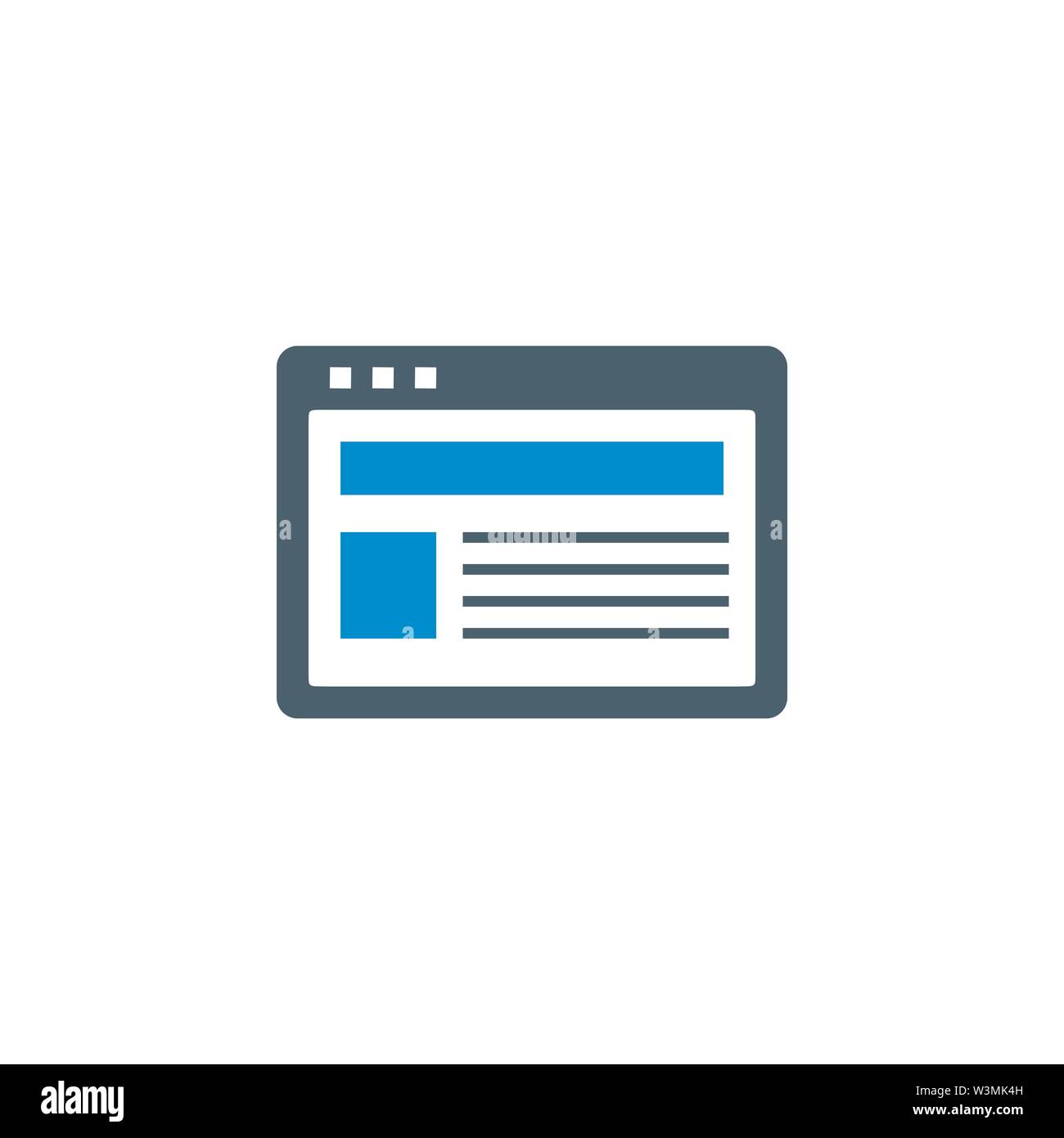 Relativi al sito glifo vettore icona. Illustrazione Vettoriale