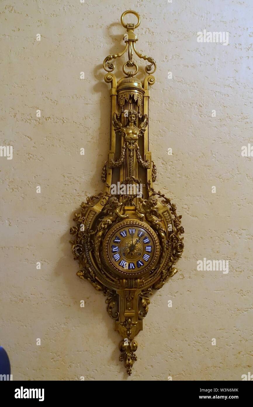 Orologio, Francese, tardo ottocento - Cà d'Zan Foto Stock
