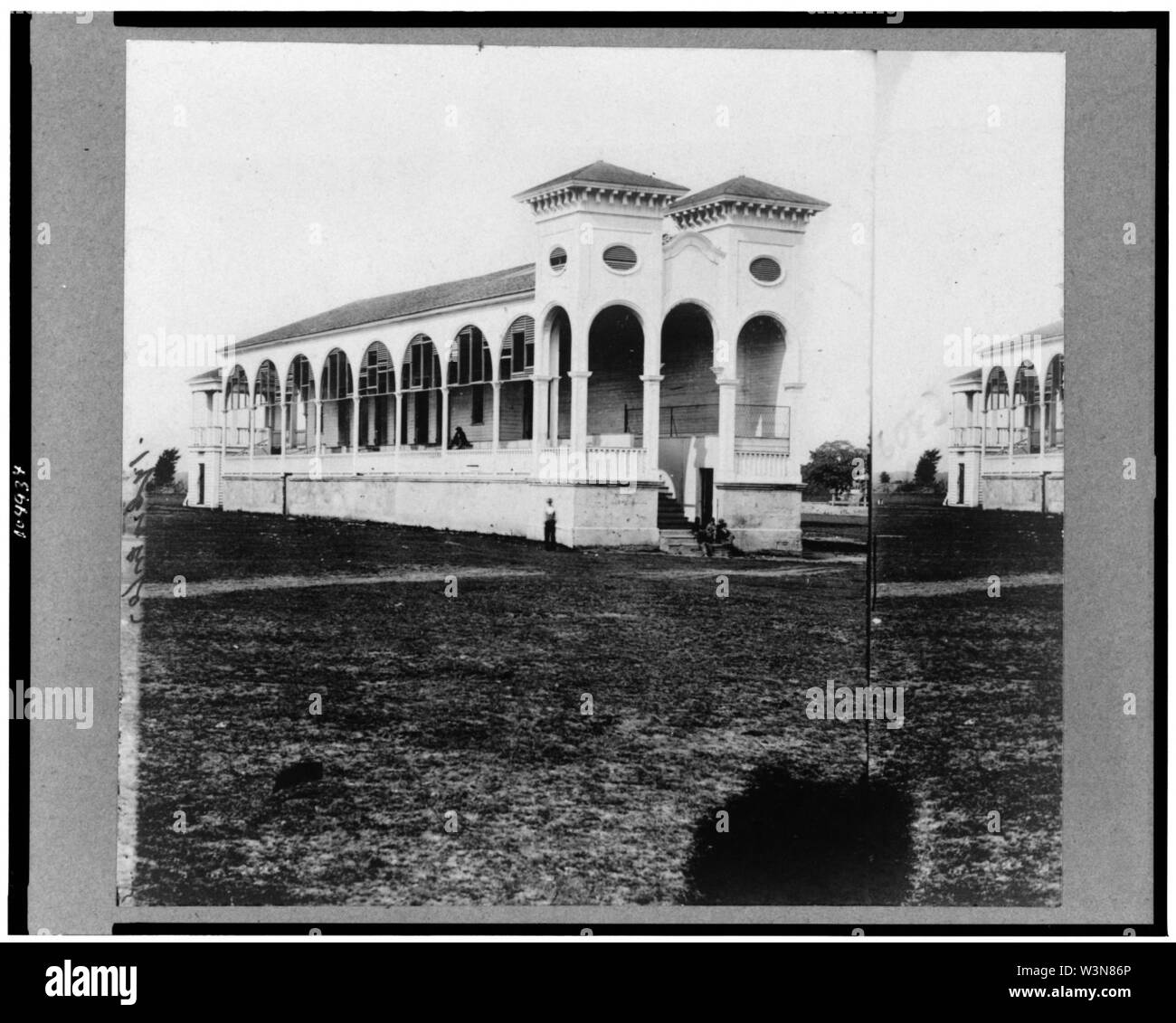 Club house race course, dove ufficiali federali sono state confinate, Charleston S.C., Aprile 1865 Foto Stock