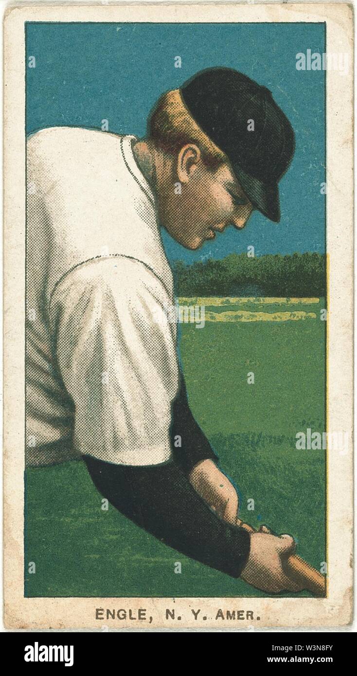 Clyde Engle, New York Montanari, baseball card ritratto Foto Stock