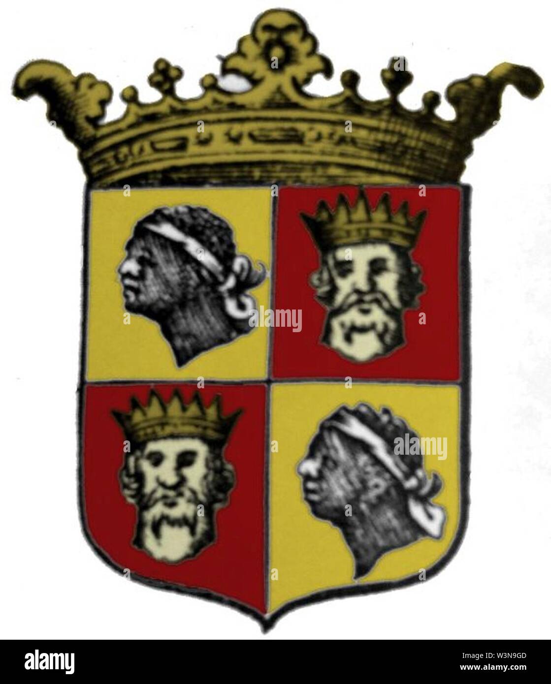 COA Reino de Algarve 1666. Foto Stock