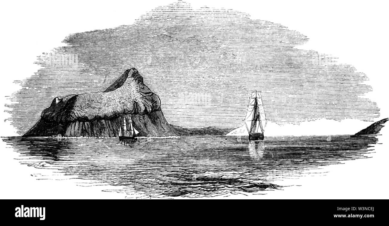Cockburn Island - Admiralty Inlet-Voyage meridionale e regioni antartiche-2-1847-0359. Foto Stock