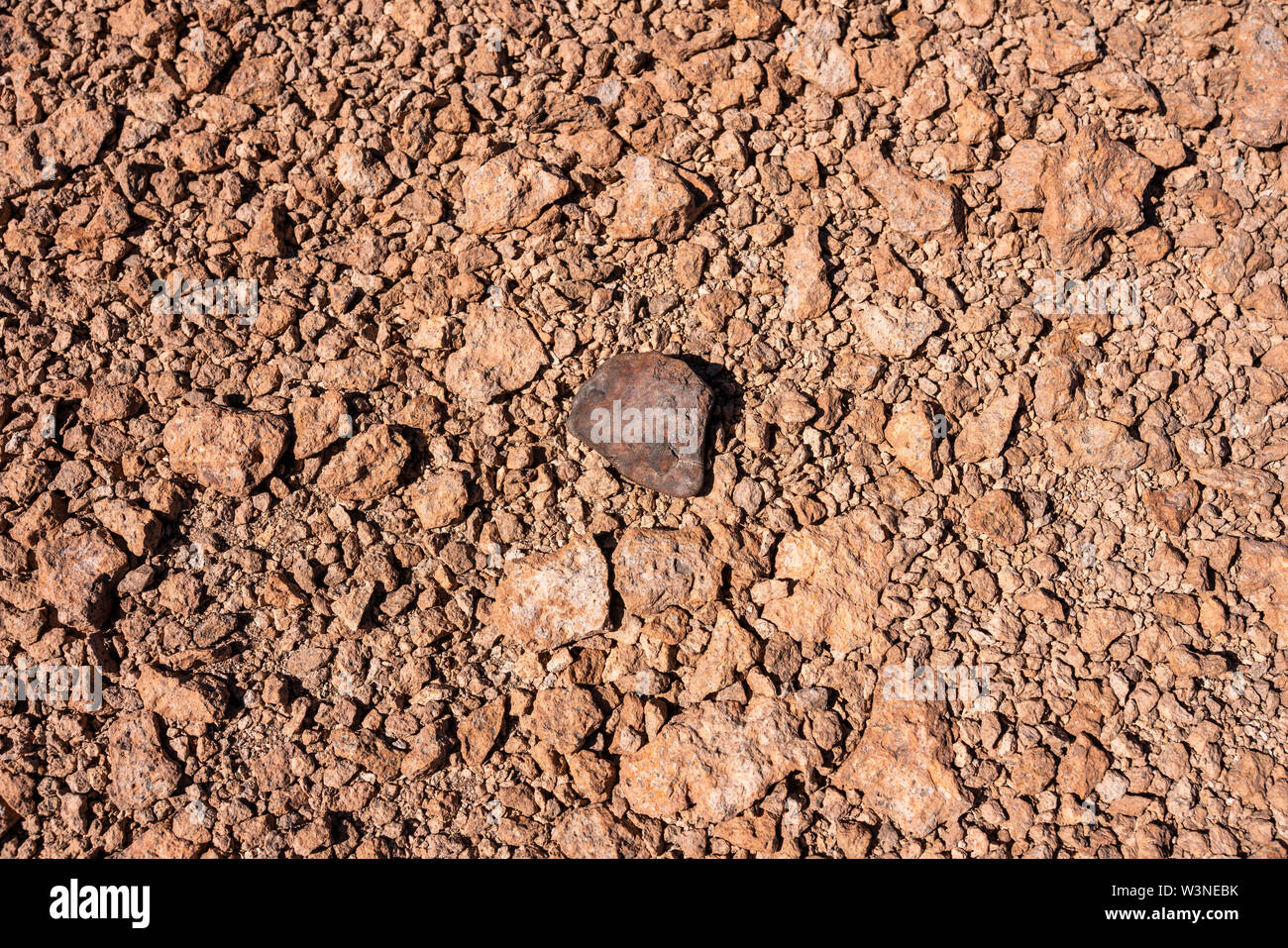 Meteorite Chondrite L tipo, un pezzo di roccia formata nello spazio esterno nelle prime fasi del Sistema Solare come asteroidi Foto Stock