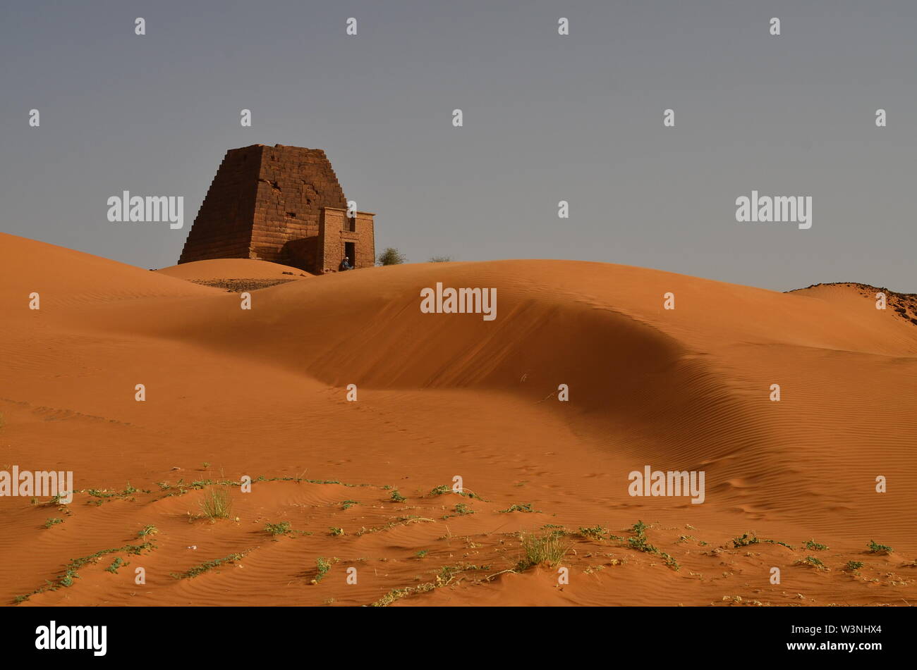 Piramide Nubiano in Sudan Foto Stock