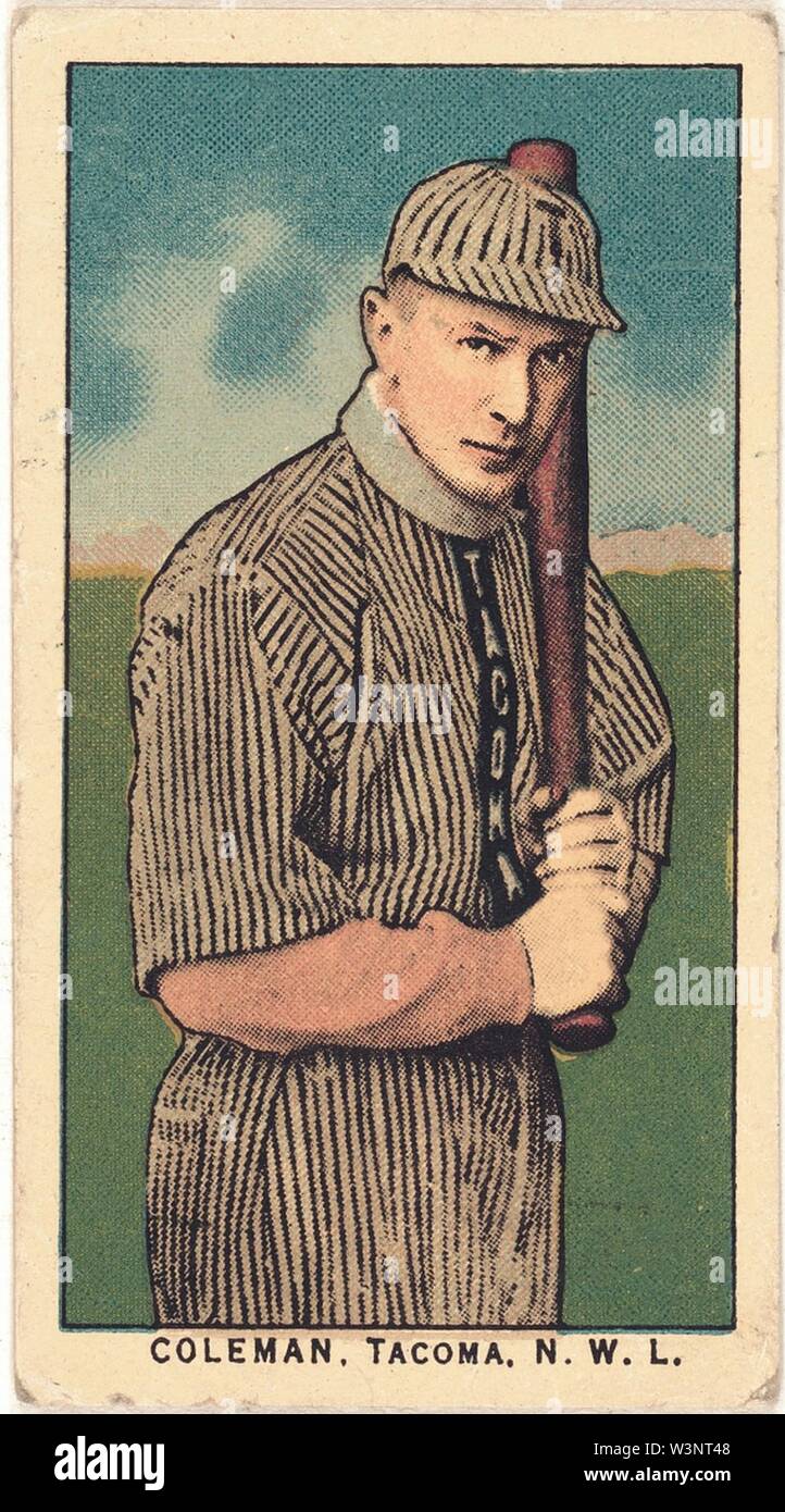 Coleman, Tacoma Team, baseball card ritratto Foto Stock