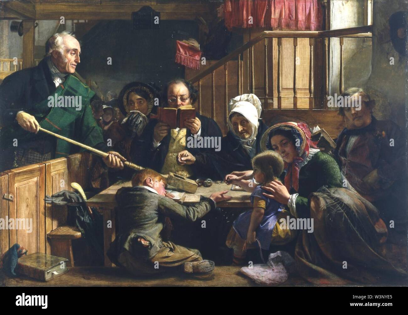 Raccolta della offerta in una Scottish Kirk da John Phillip YORAG 384. Foto Stock