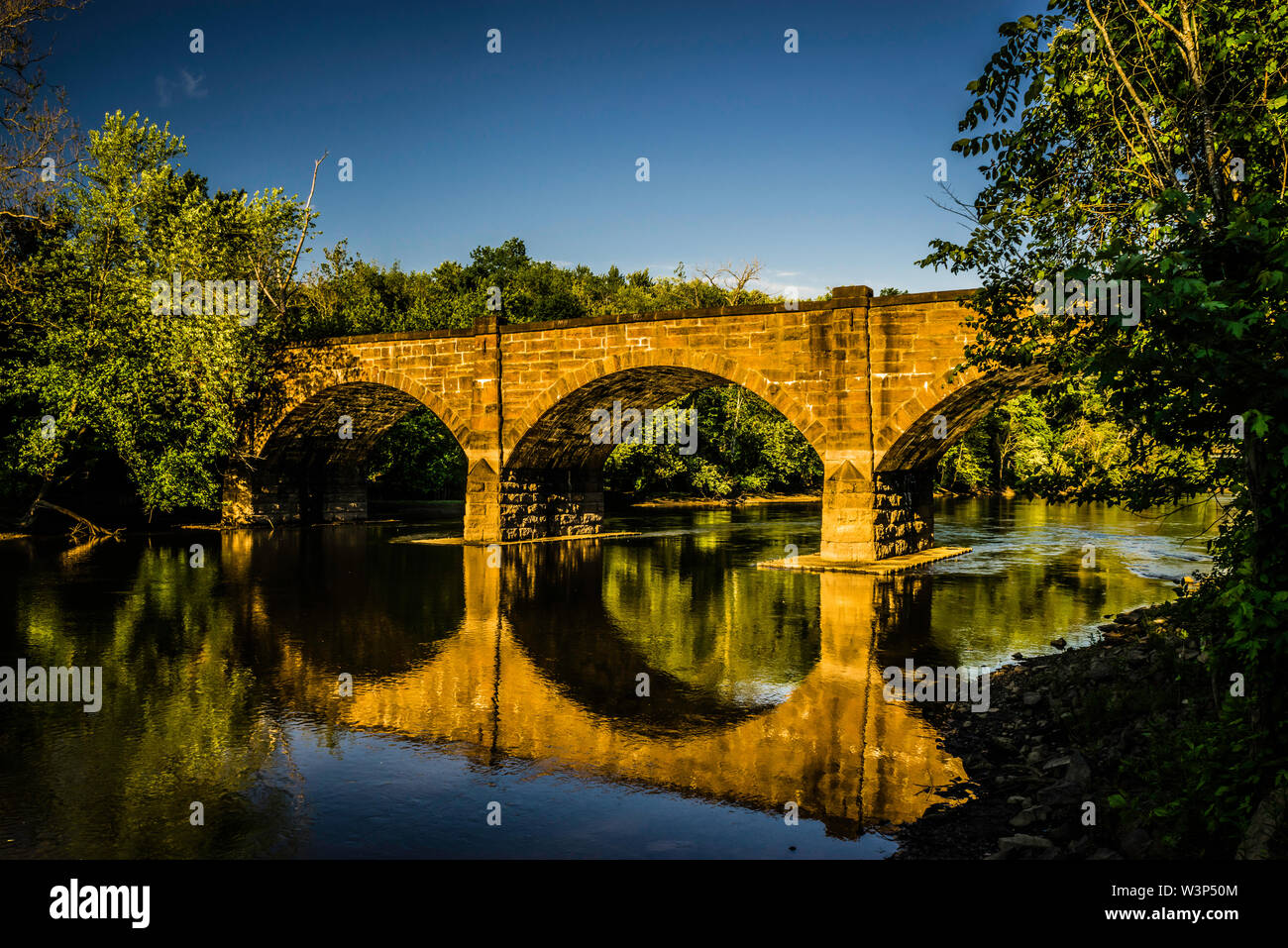 Farmington Fiume Ponte ferroviario   Windsor, Connecticut, Stati Uniti d'America Foto Stock