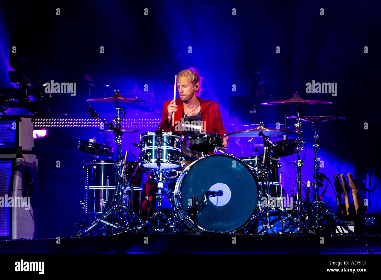 Muse live a Milano per la simulazione teoria Tour 2019 Foto Stock