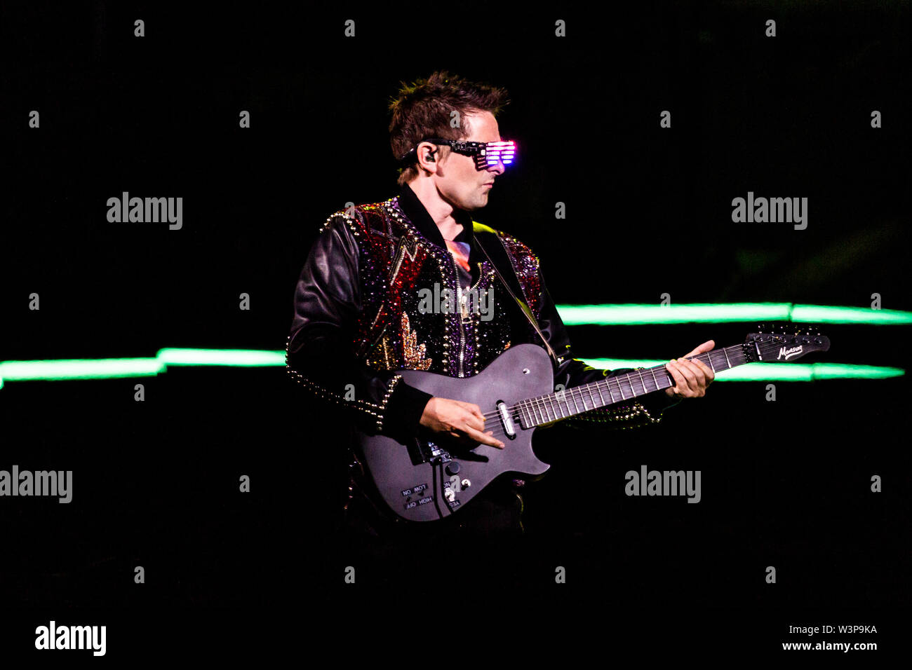 Muse live a Milano per la simulazione teoria Tour 2019 Foto Stock