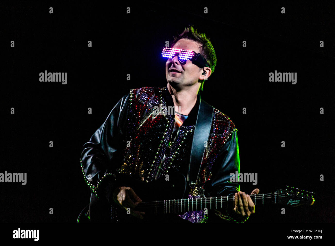 Muse live a Milano per la simulazione teoria Tour 2019 Foto Stock