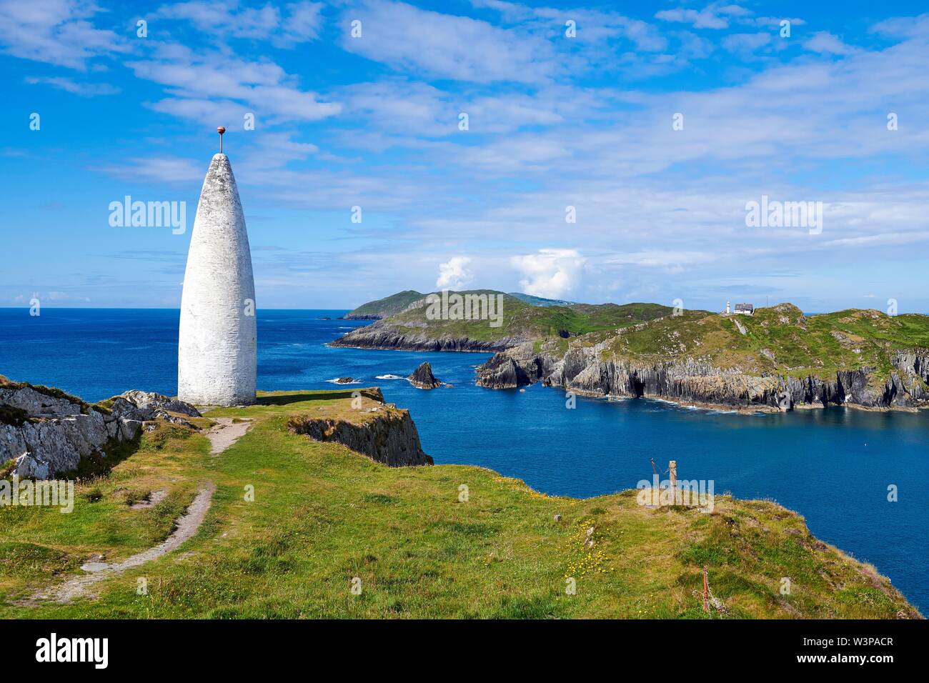 Faro di Baltimora, County Cork, Irlanda Foto Stock