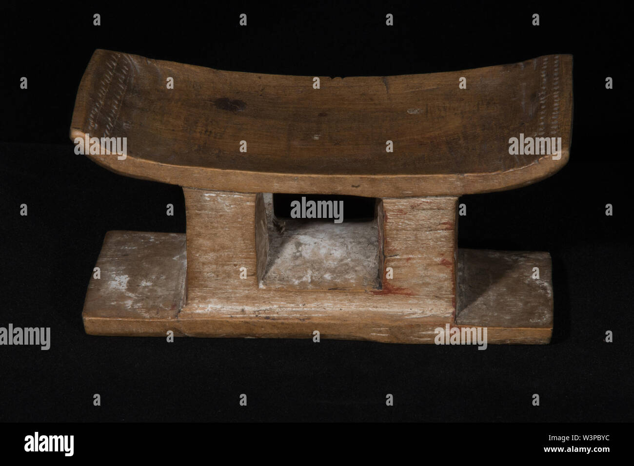 Africa, Mali, arte tribale, poggiatesta Foto Stock