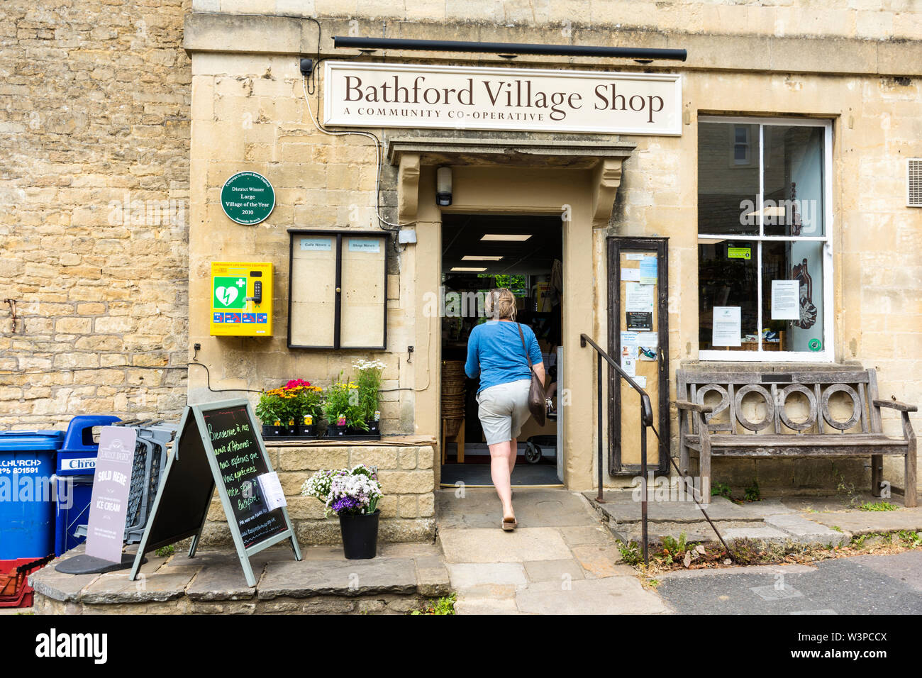 Villaggio Bathford Community Shop, Somerset, Regno Unito Foto Stock