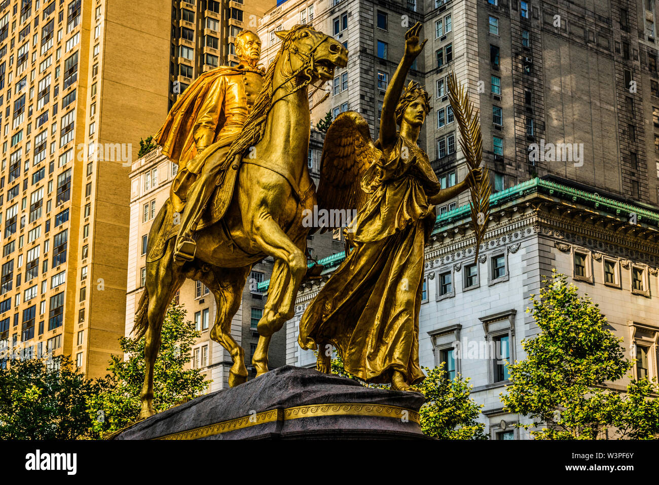Battaglia di Chattanooga statua Grand Army Plaza Central Park Manhattan   New York New York, Stati Uniti d'America Foto Stock