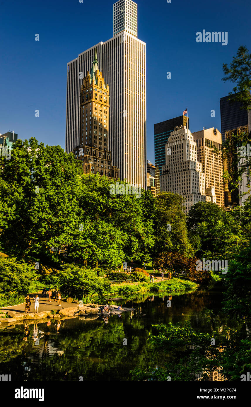 Central Park Manhattan   New York New York, Stati Uniti d'America Foto Stock