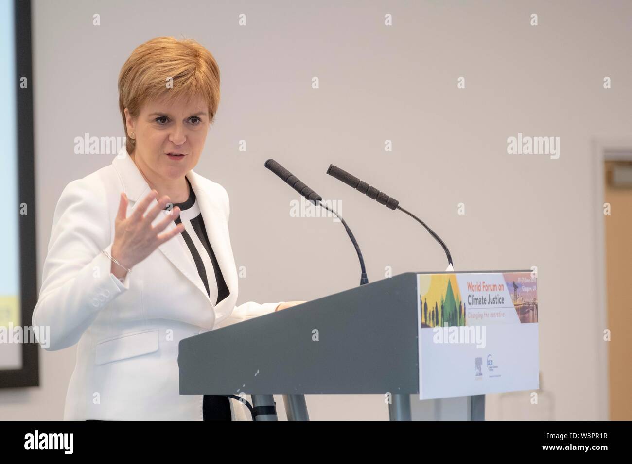 Conferenza di Nicola Sturgeon Foto Stock